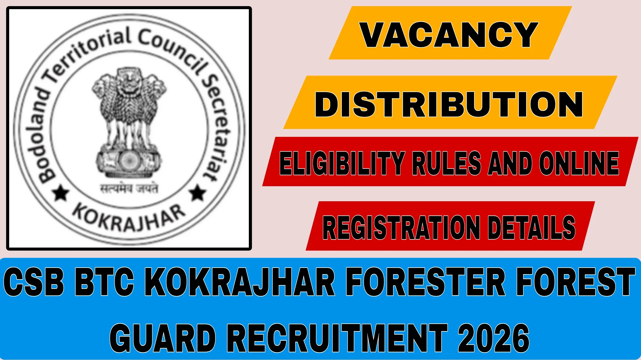 CSB BTC Kokrajhar Forester Forest Guard Recruitment 2026