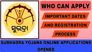 Subhadra Yojana Online Applications Opened